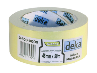 5908235747927 TAŚMA MALARSKA GIALLA 25MM*50M DEKA