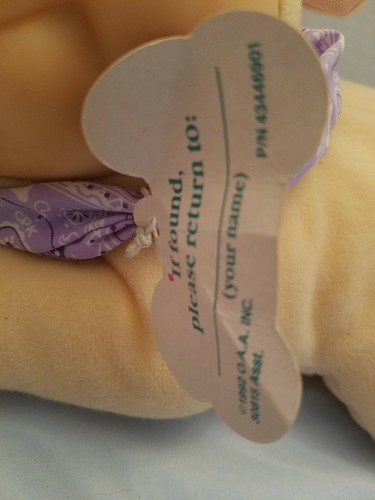 RARE VINTAGE 1992 PLUSH DOLL FIGURE HASBRO CABBAGE PATCH CRIMP N CURL PETS DOG - Picture 3 of 7
