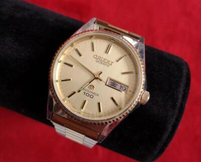 ORIENT SWIMMER 100 Day Date Vintage Analog Quartz Men's Watch