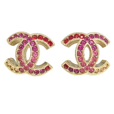 CHANEL Pierce Pink Red [USED] | eBay
