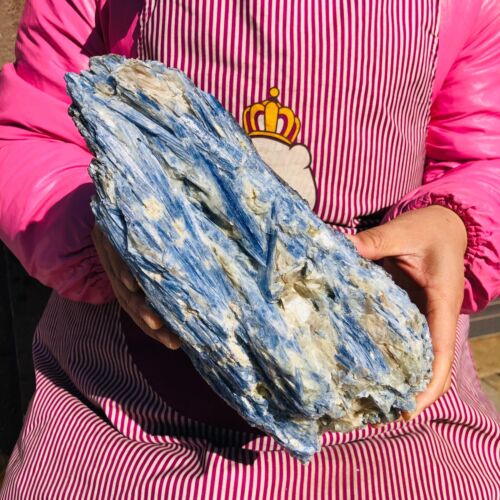 Esemplare minerale cianite gemma ruvida cristallo blu naturale 10,58 libbre guarigione 324 - Foto 2 di 18