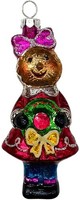 Clayre & Eef 67065 WeihnachtsanhäNger Braun Rot 10 Cm