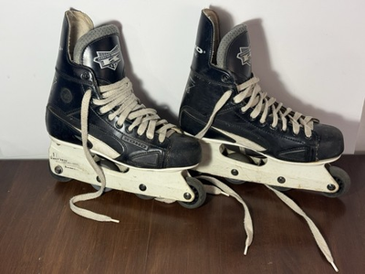 #ad Koho Ultimate 2100 Inline Roller Hockey Skates Size 10 Blk Wht READ DESCRIPTION $41.99