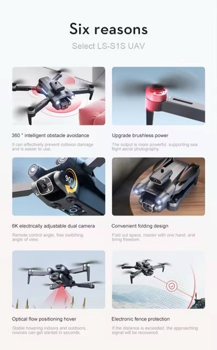 S119 Drone 8K Dual Camera 5G Obstacle Avoidance Optical Flow FPV Quadcopter Toys - Picture 11 of 12