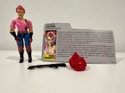 Zarana Vintage 1986 GI Joe ARAH Hasbro Complete with Filecard