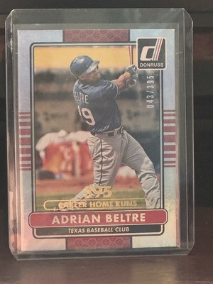 2015 Panini Donruss - Adrian Beltre #168 Career Stat Line /395