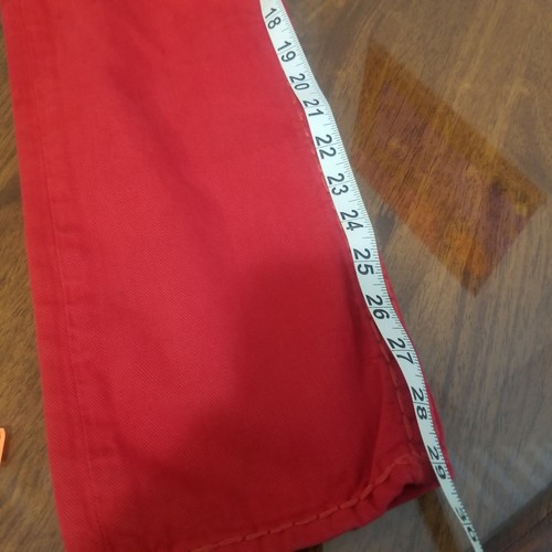 True Religion Boys Jack Super T Slim Jeans Big Stitch Overdye Red Size 14 Kids - Picture 12 of 21