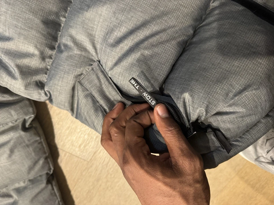 The North Face 1996 Retro Nuptse 700 Men's Down Puffer Jacket Black/Gray, Medium - Image 4 of 4