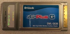 D-Link DWL-G630 802.11G 2.4Ghz Notebook Laptop PCMCIA Cardbus 54Mbps