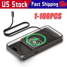 Car Wireless Charger Pad Phone Fast Charging Non-Slip Mat for iPhone Samsung Lot