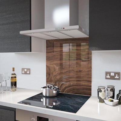 Glasrückwände Schwarz Nussbaum Glas und Zubehör - Hergestellt von Premier Range