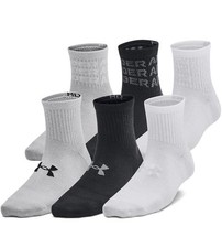 Under Armour Unisex-Child Youth Essential Quarter Socks 6 Pack Size M No Tag