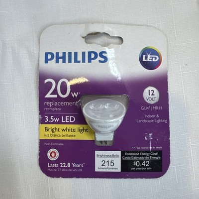 Philips 20W 454157 Equivalent Bright White (3,000K) MR11 LED Flood Light Bulb BN