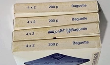 160 pcs Golay Buchel Square Princess Cut CZ 4mm x 2mm Cubic Zirconia