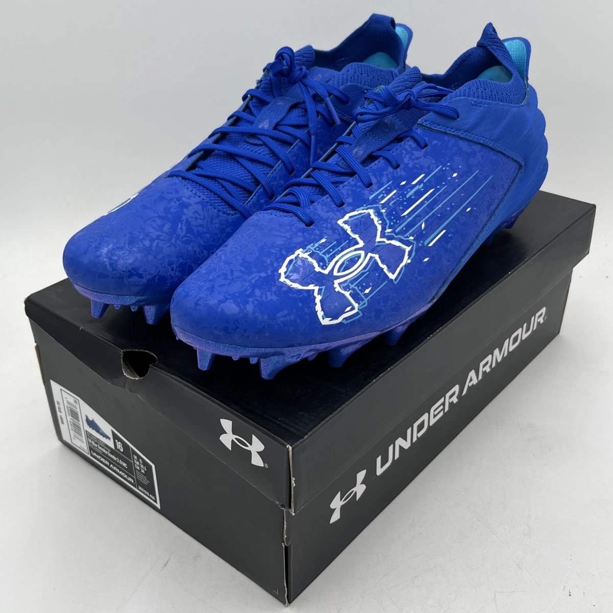 Limited Under Armour Speedform MC Low Football Cleats S 16 Blue/Silver New Under armour Blue 16 US Football Shoes & Cleats for Men | eBay main image 3