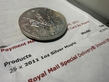 2011 Canadian Maple Leaf Silver Bullion Coin 1 oz .9999 Fine