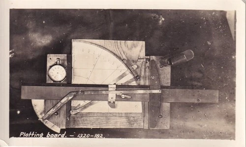 Original WWI Photo ANTI-AIRCRAFT SEARCHLIGHT PLOTTING BOARD 1918 France 1096