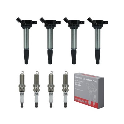 Marsram Ignition Coil Pack UF596 and Double Iridium Spark Plug 4912 Compatibl...