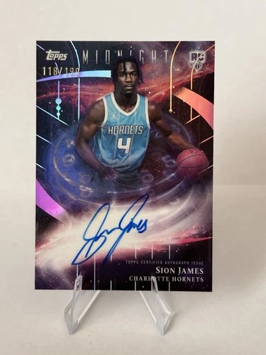 2025-26 Topps Sion James Charlotte Hornets Rookie Autograph #SMR-SJ /199