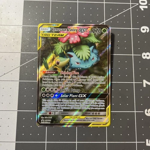 Pokémon TCG - Venusaur & Snivy GX SM229 Ultra Rare Sun & Moon Promo Tag Team NM
