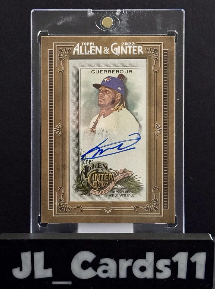 2022 Topps Allen & Ginter Vladimir Guerrero Jr. Mini Framed Auto #MA-VGJ - Image 3 of 3