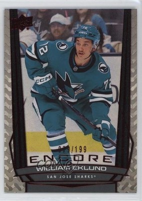 2025-26 Upper Deck Series 1 Encore Red /199 William Eklund #E-56 uk2