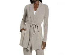 NWT Barefoot Dreams CozyChic Ultra Lite Tie Belt Cardigan Waterfall Size S/M