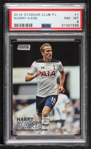 2016 Topps Stadium Club Premier League Harry Kane #1 PSA 8