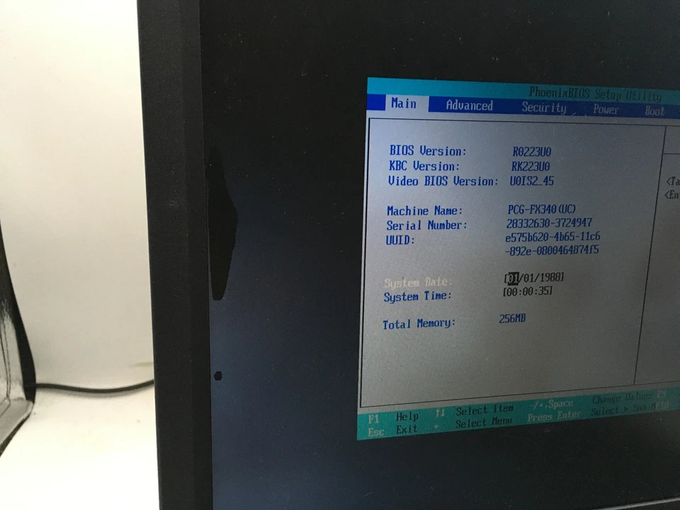 SONY VAIO PCG 993L - BOOTS TO BIOS - INTEL PENTIUM III - 256MB RAM - 14"-READ-BB - Image 3 of 4