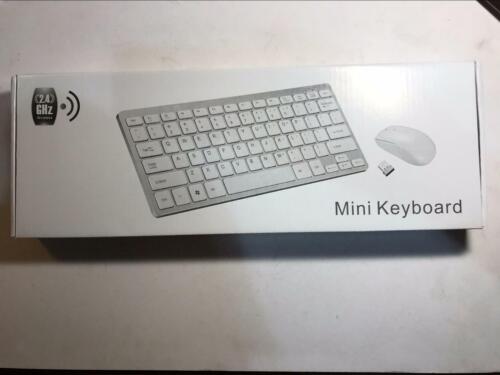 ENGLISH UK LAYOUT WHITE Wireless Small Keyboard and Mouse for SAMSUNG SMART TV'S - Picture 2 of 8