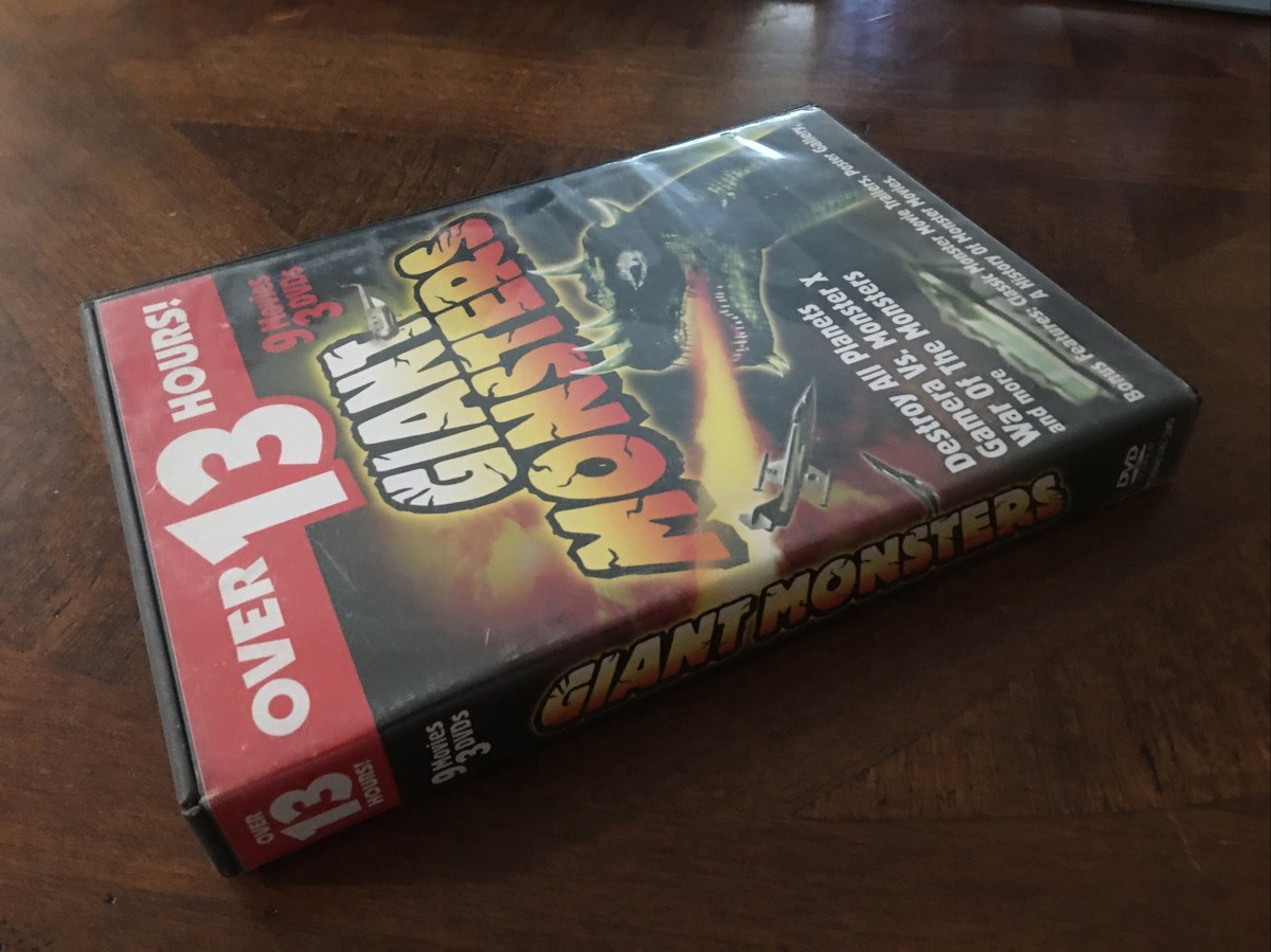Giant Monsters (DVD, 3-Disc Set) Over 13 Hours! Classic Monster