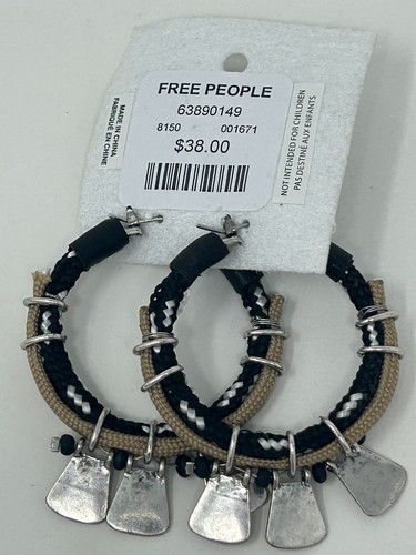 Free People Cord Hoops Earring NWT $38 - Picture 7 of 25