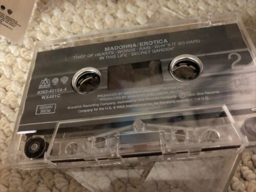 Madonna Erotica Cassette Tape Original - Picture 3 of 3
