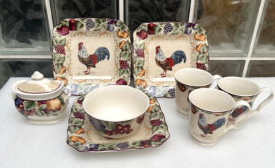 Lots Of  Noble Excellence NAPA VALLEY Plates Soup Bowl tea cup sugar dish china