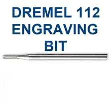 NEW DREMEL DETAIL ENGRAVING CUTTER 1/16" POINT BIT # 112, 3/32' SHANK