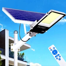5000W Solar Street Lights Outdoor Dusk to Dawn Solar Security Flood Wall Lamp US