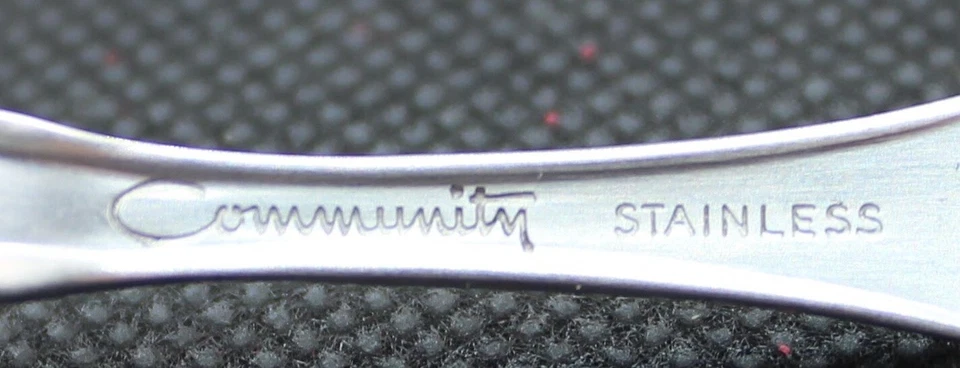 Vintage 80s Oneida Community Stainless Steel Fork & Spoon Kids Flatware 2 Pieces - Image 2 of 4