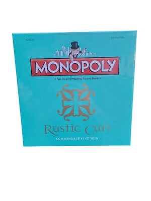 NEW SEALED Monopoly Game Rustic Cuff Commemorative Edition Jill Donovan Game PC