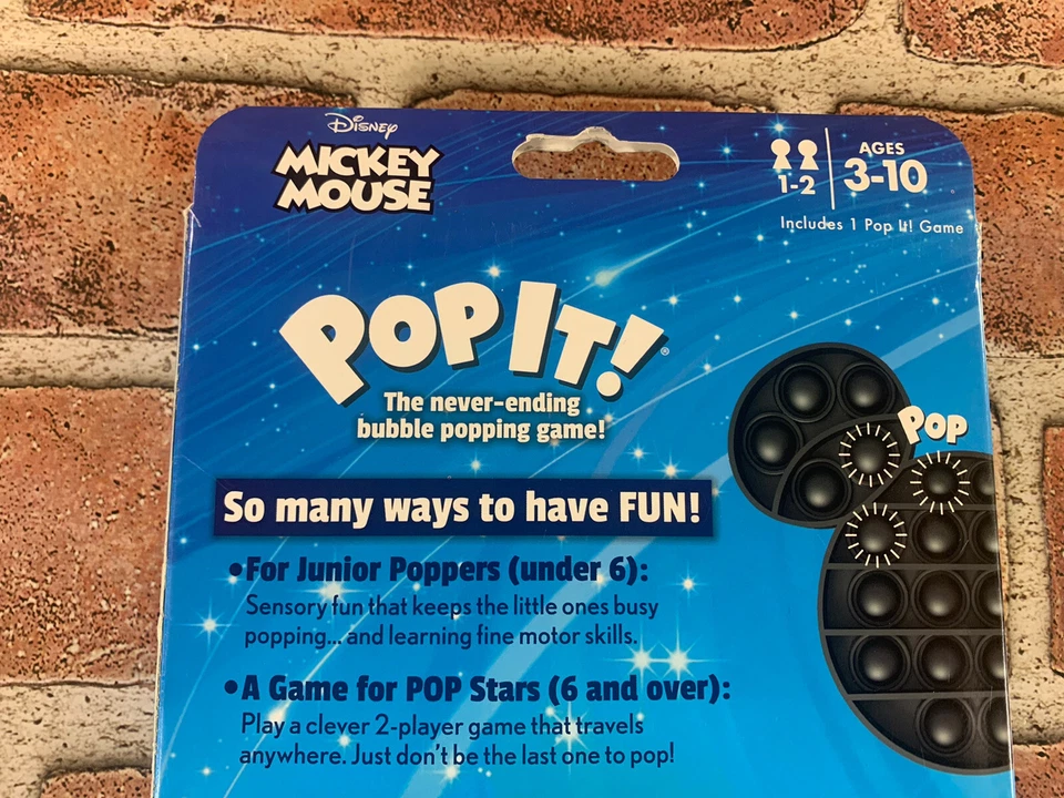 Disney Pop it! Mickey Mouse Bubble Popping and Sensory Fidget/Toy Brand New - Image 4 of 4