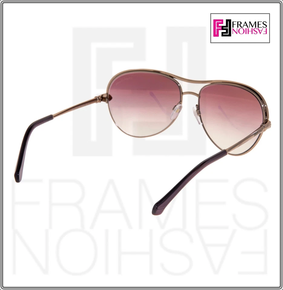 Gafas de sol de aviador ROBERTO CAVALLI VEGA RC1011 bronce violeta degradado metal 1011 Foto 4 de 4