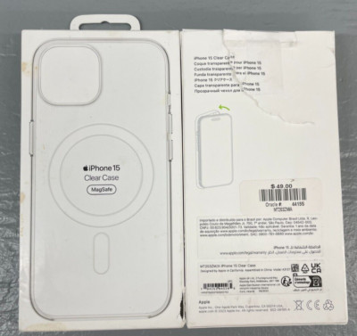 Genuine iPhone Cases for iPhone 15 / Plus/Pro and ProMax Original Open Box Clear