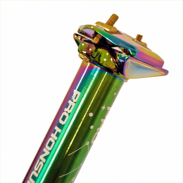PRO Masterpiece 31.6 27.2*380 6061 Rainbow/Oil Slick Seatpost Zero Deg MTB/Road eBay