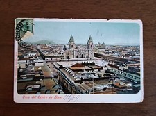 Cartolina antica - Vista del Centro de Lima, Perù - inizio XX secolo da collezione