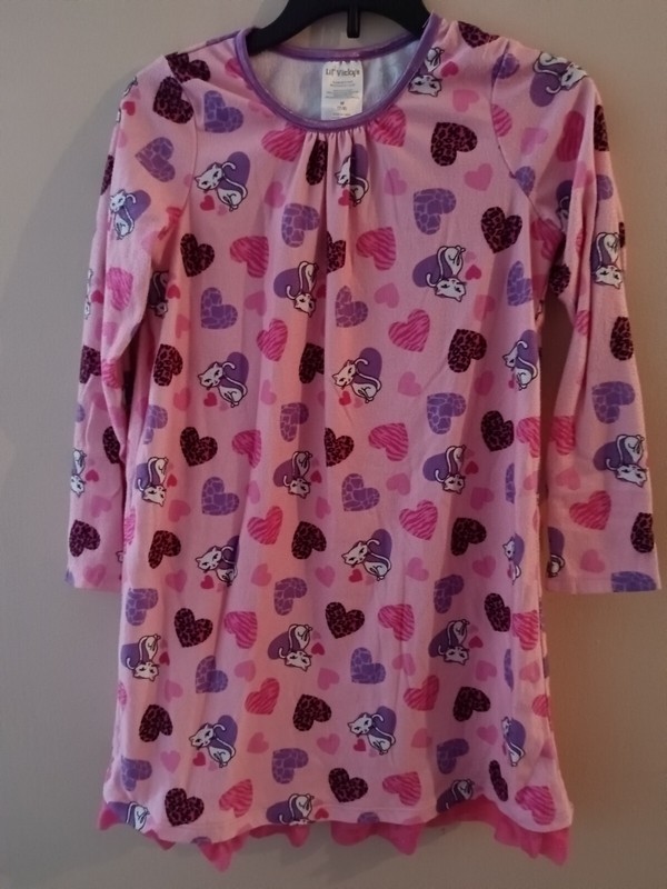 Girls And 18" Doll Flannel Nightgowns - Size 7/8 - Pre-owned Great Condition