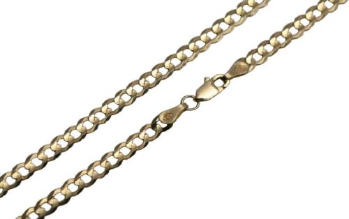 Solid 10k Yellow Gold 3MM-5MM Cuban Link Chain Necklace 16" 30" - Picture 3 of 4