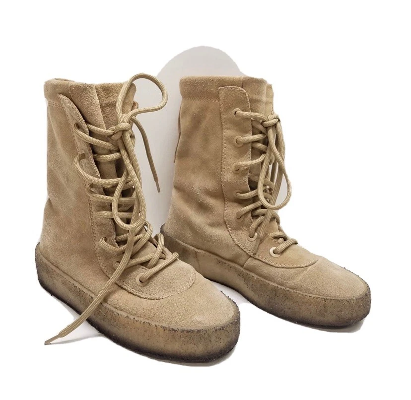 Yeezy Season 2 Crepe Boot Taupe Suede Kanye West KW1011 Wmns Euro 38