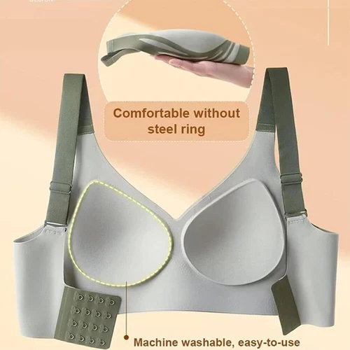 Dawncog Wireless Push Up Bra 2024 Super Gather Push-Up Anti Sagging for Senior - Picture 7 of 28