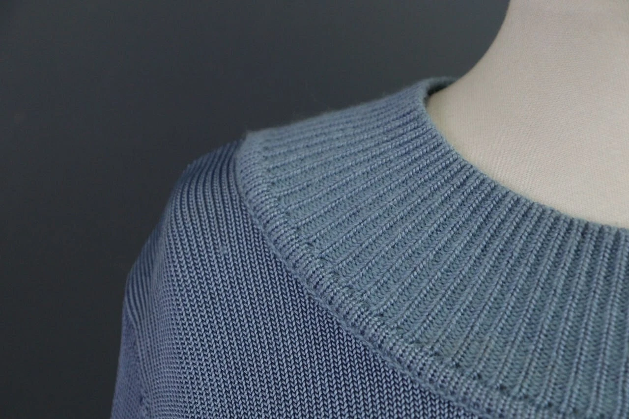 Felpa Kenzo blu colorblock cropped manica 3 4 taglia L