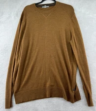 Smartwool Sweater Mens Sz XL Crew Neck Brown Long Sleeve Wool Pullover