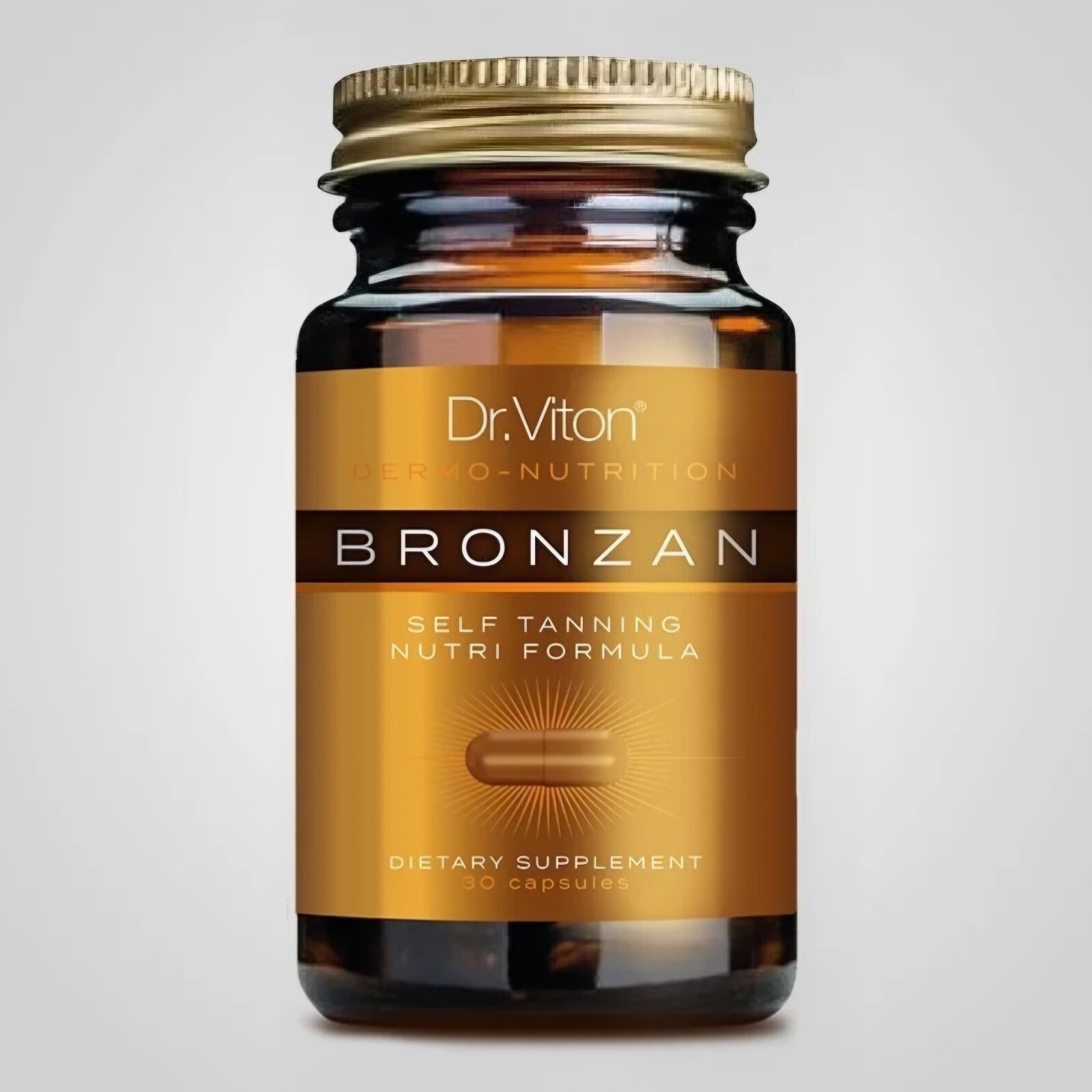 DR.VITON BRONZAN Cápsulas Autobronceadoras x30 para Bronceado Bronceado por el Sol y un Brillo Natural